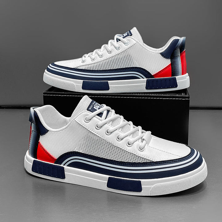Low-Top Mesh Sneaker Herren Schnürschuhe Sport Casual