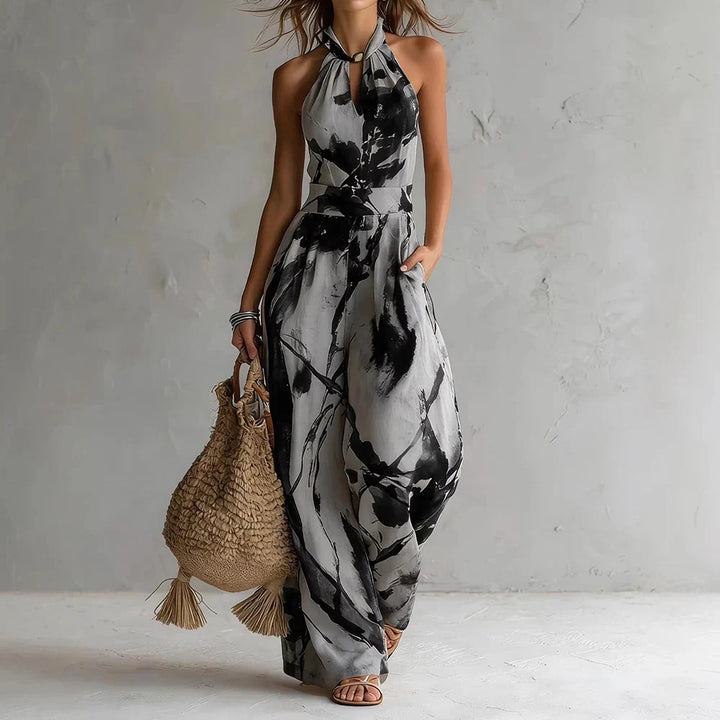 Madison Flowy Halter Maxi Dress | Women&