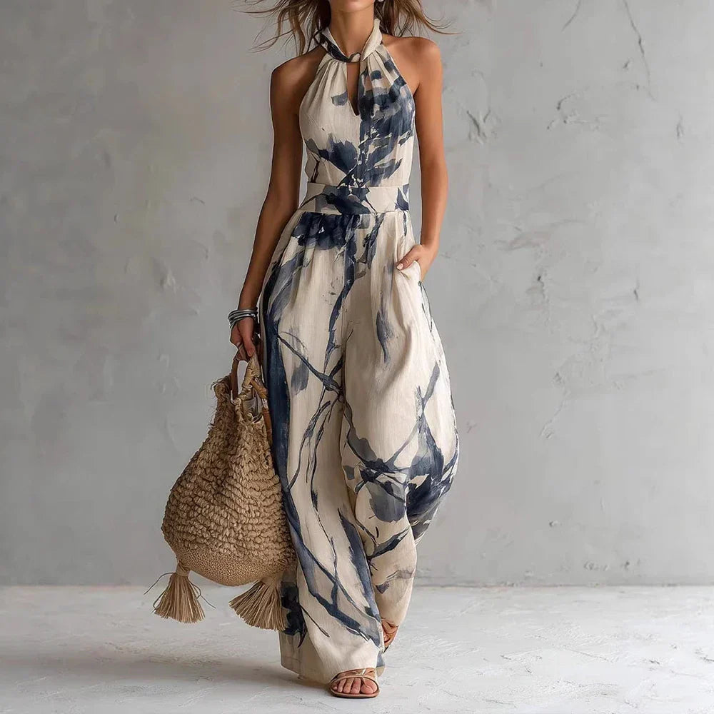 Madison Flowy Halter Maxi Dress | Women&