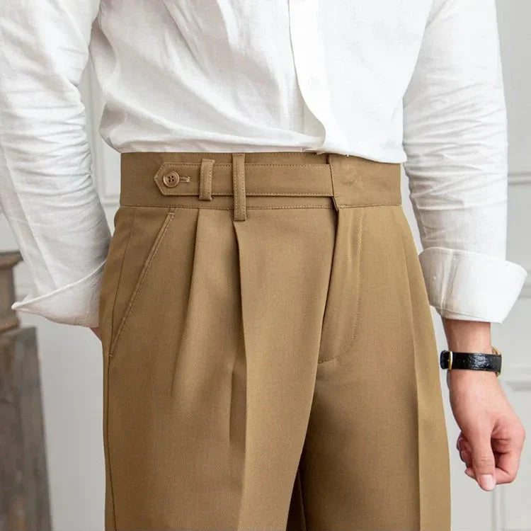 Gerade Stoffhose Herren Anzughose Elegant Business Hose