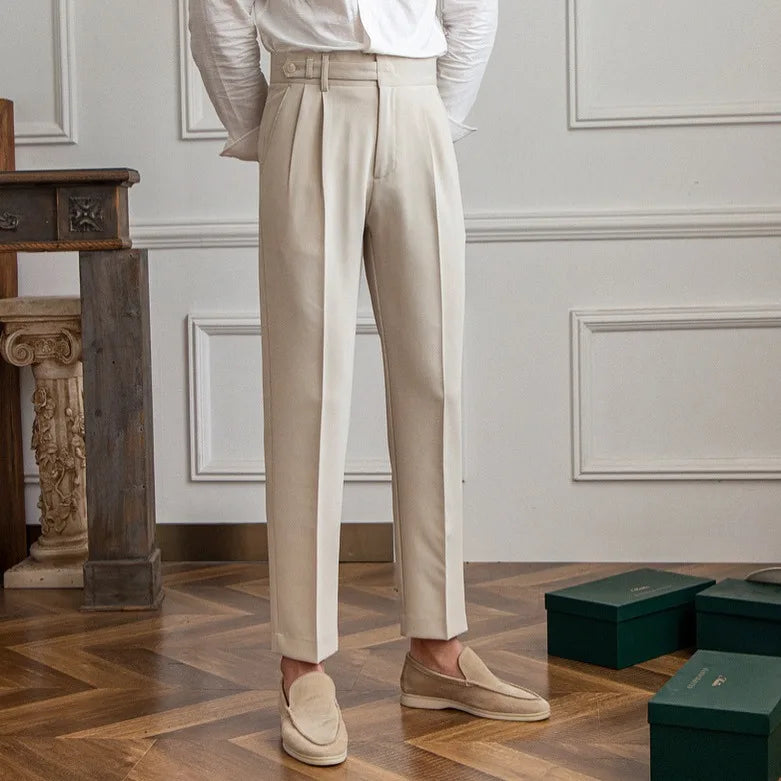 Gerade Stoffhose Herren Anzughose Elegant Business Hose