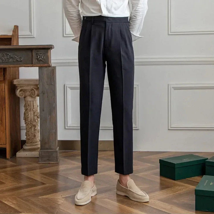 Gerade Stoffhose Herren Anzughose Elegant Business Hose