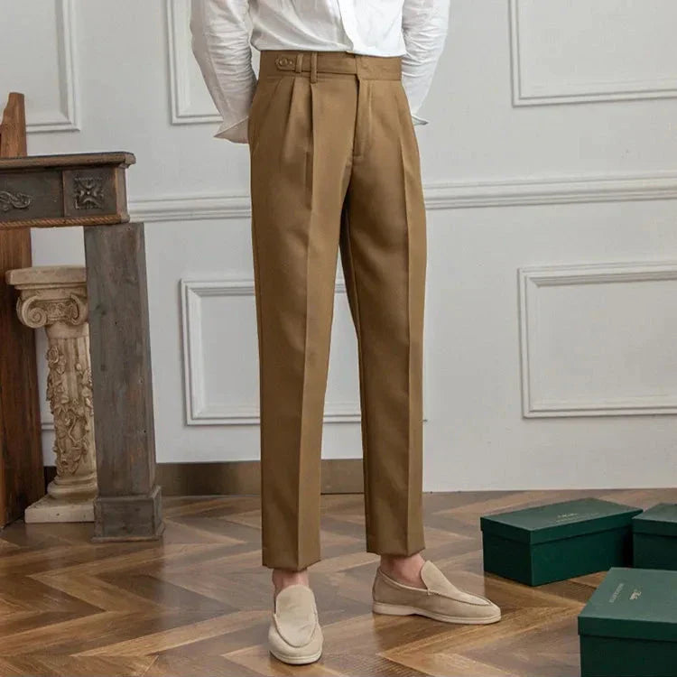 Gerade Stoffhose Herren Anzughose Elegant Business Hose