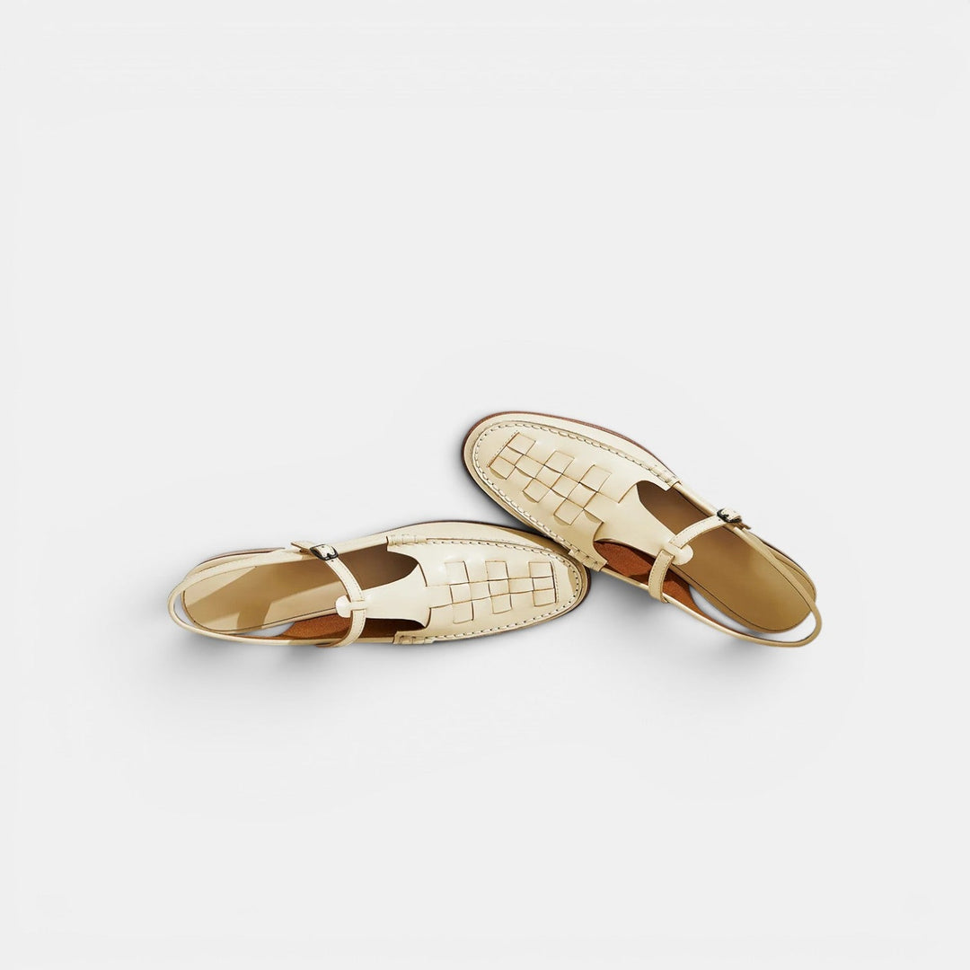 Navacava luxury sandals side detail — soft premium leather