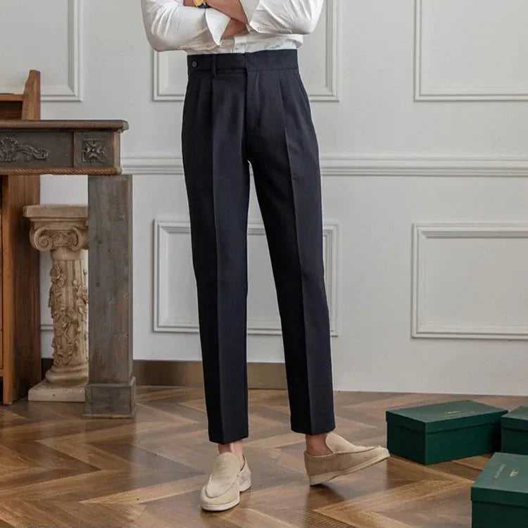 Gerade Stoffhose Herren Anzughose Elegant Business Hose