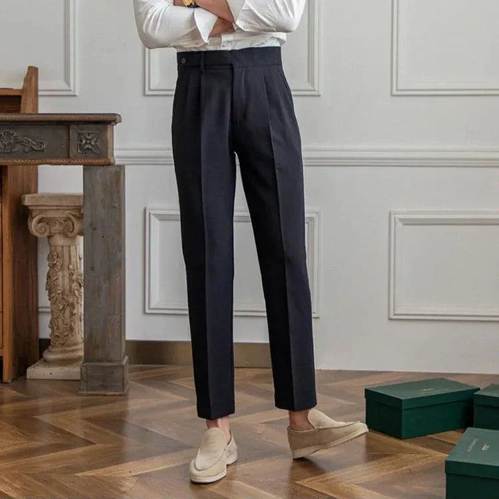 Gerade Stoffhose Herren Anzughose Elegant Business Hose