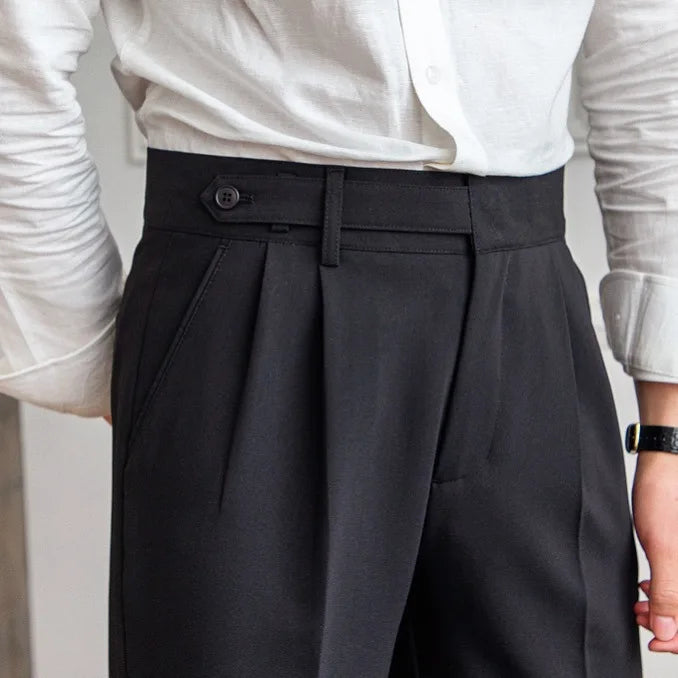 Gerade Stoffhose Herren Anzughose Elegant Business Hose