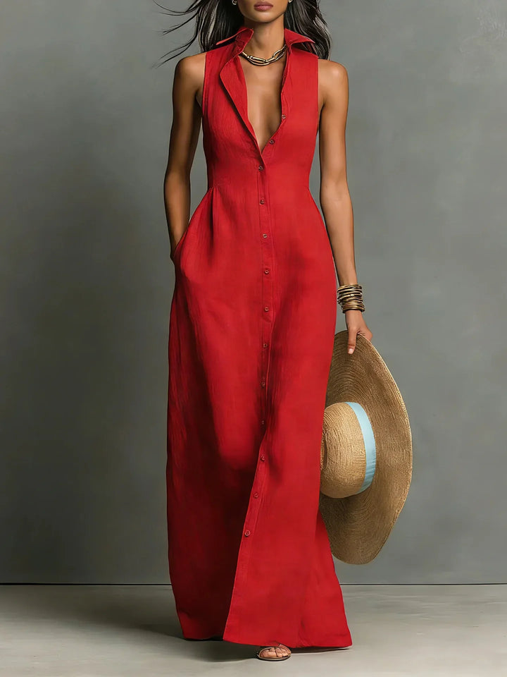 Valeria Lapel Shirt Dress | Women&