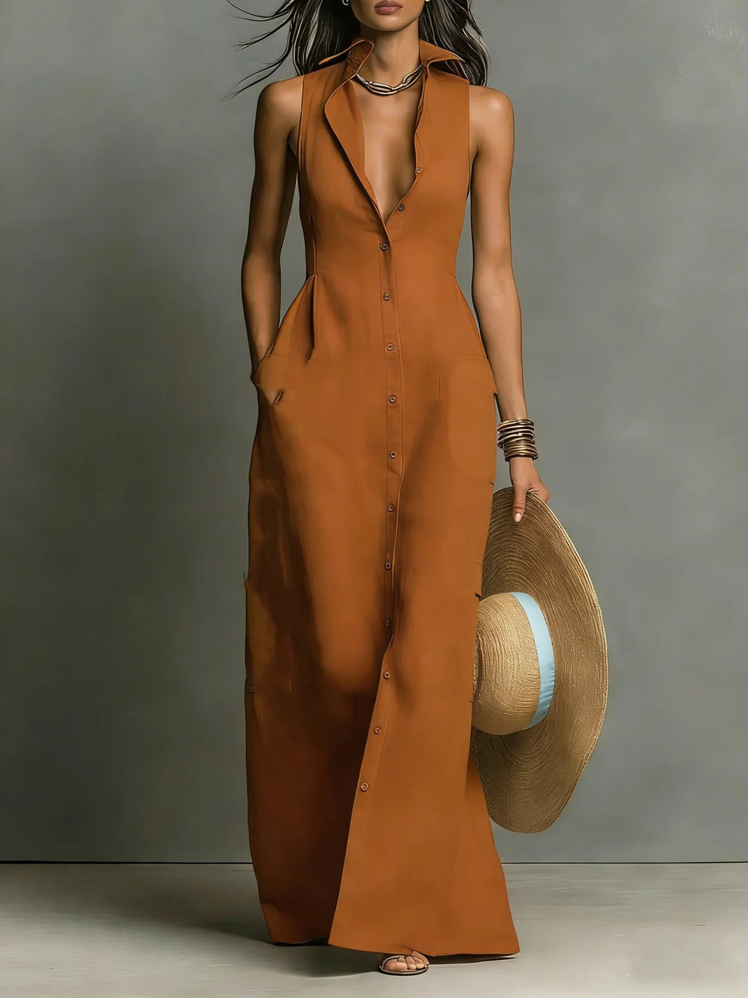 Valeria Lapel Shirt Dress | Women&
