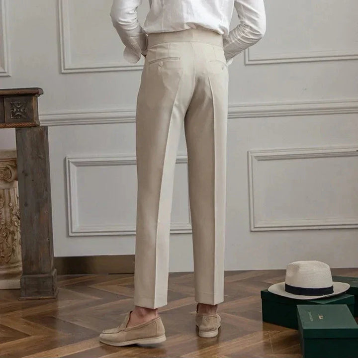 Gerade Stoffhose Herren Anzughose Elegant Business Hose