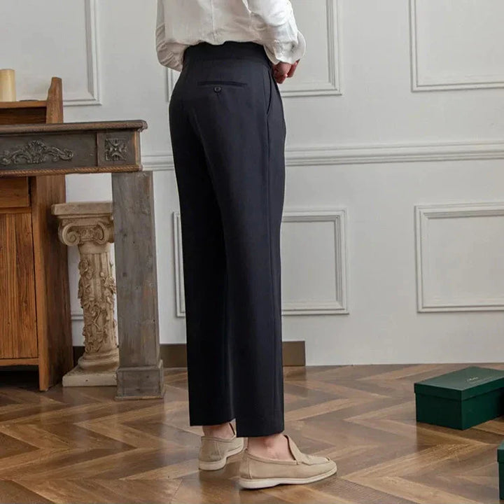 Gerade Stoffhose Herren Anzughose Elegant Business Hose