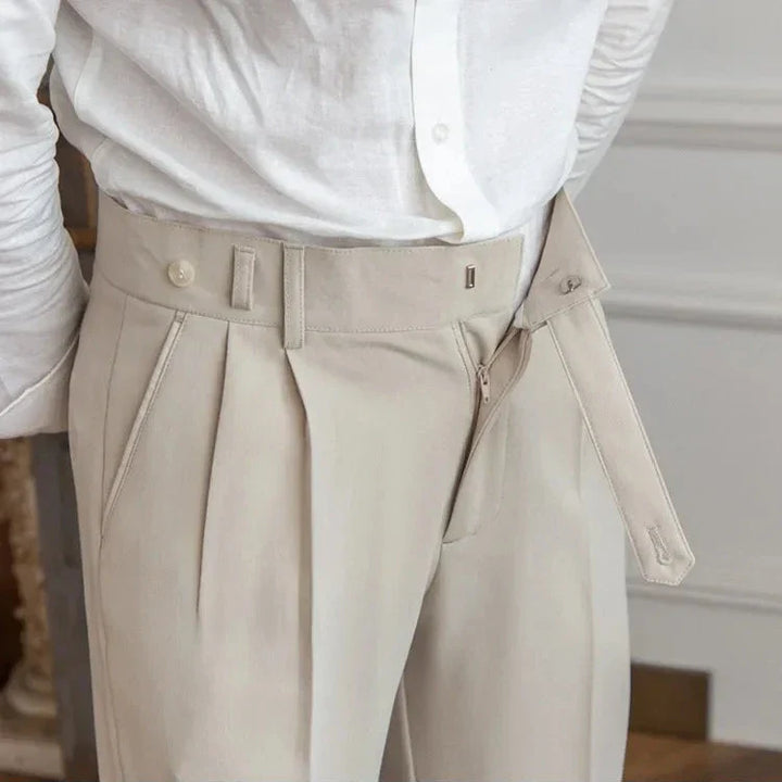 Gerade Stoffhose Herren Anzughose Elegant Business Hose