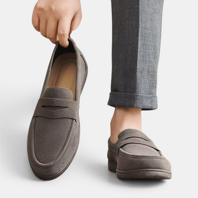 Premium Wildleder Loafer Herren Slip-On Schuhe Slipper