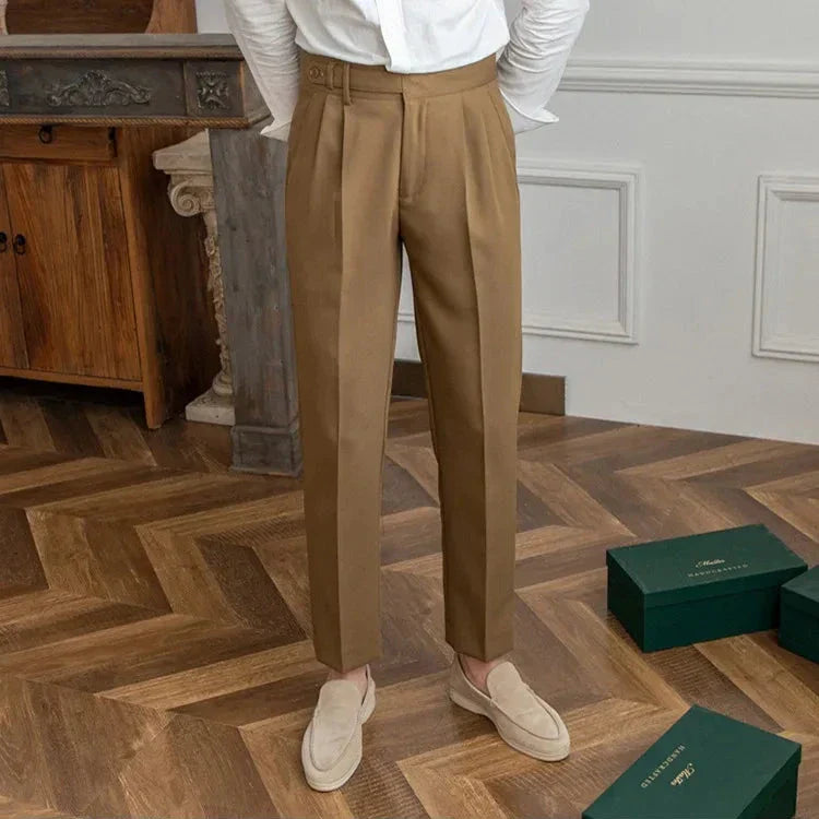 Gerade Stoffhose Herren Anzughose Elegant Business Hose