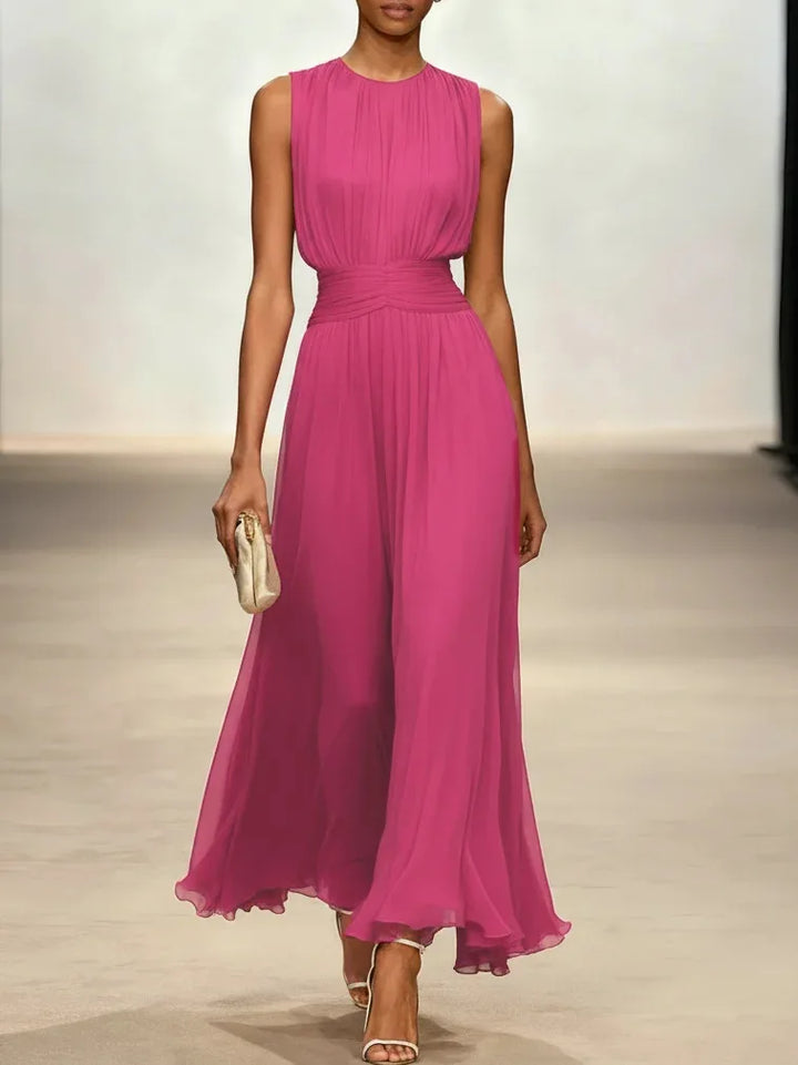 Pleated Sleeveless Women&