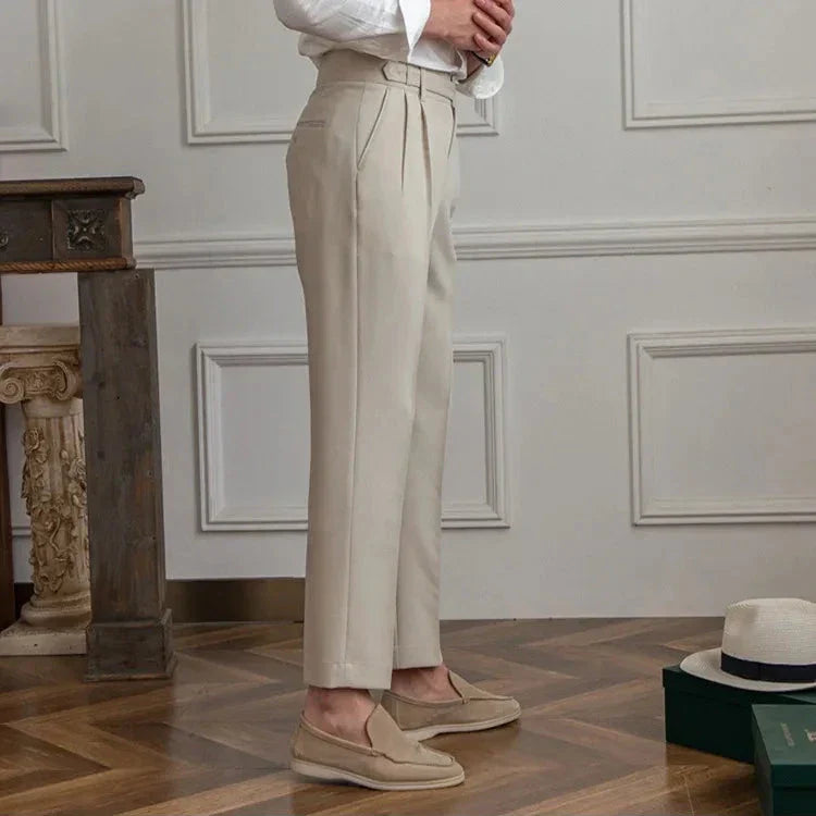 Gerade Stoffhose Herren Anzughose Elegant Business Hose