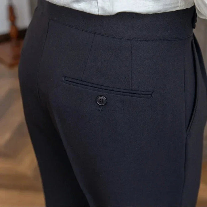 Gerade Stoffhose Herren Anzughose Elegant Business Hose