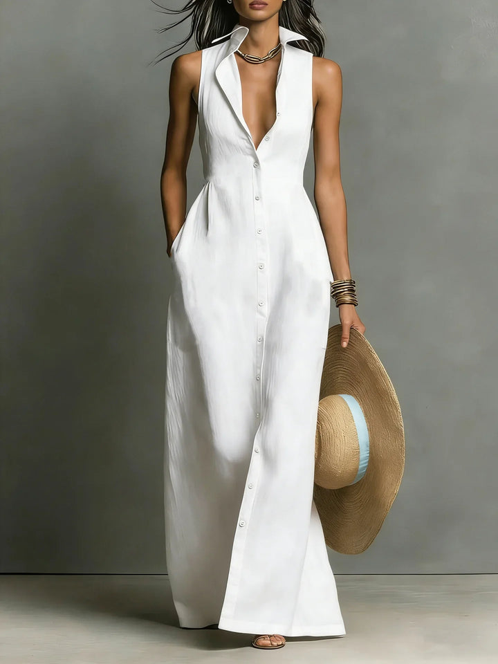 Valeria Lapel Shirt Dress | Women&