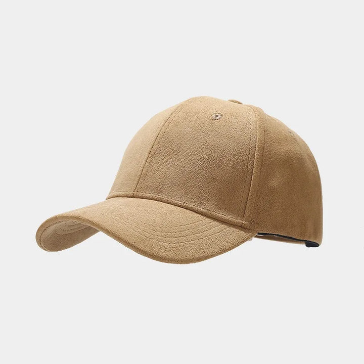 Wildleder Optik Cap Herren Schirmmütze Kappe Vintage