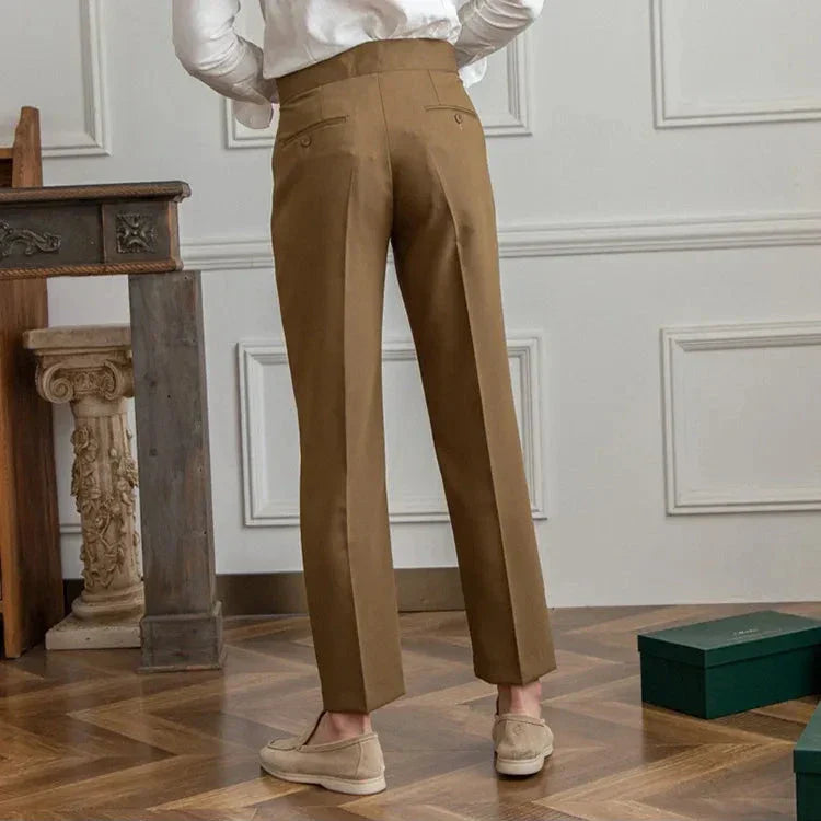 Gerade Stoffhose Herren Anzughose Elegant Business Hose
