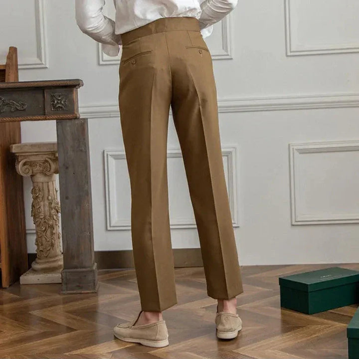 Gerade Stoffhose Herren Anzughose Elegant Business Hose
