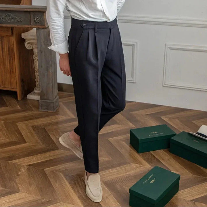 Gerade Stoffhose Herren Anzughose Elegant Business Hose