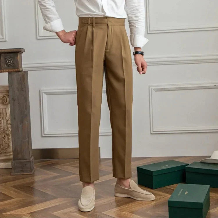Gerade Stoffhose Herren Anzughose Elegant Business Hose
