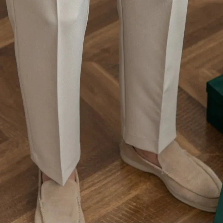 Gerade Stoffhose Herren Anzughose Elegant Business Hose
