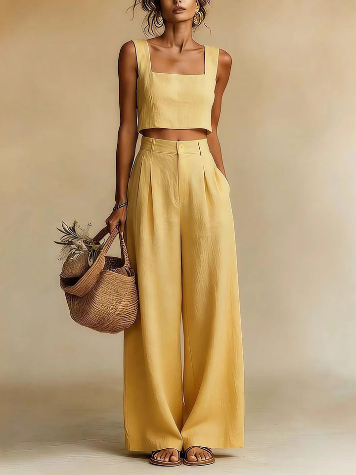 Peachy Palazzo Pants Two-Piece Set | Women&