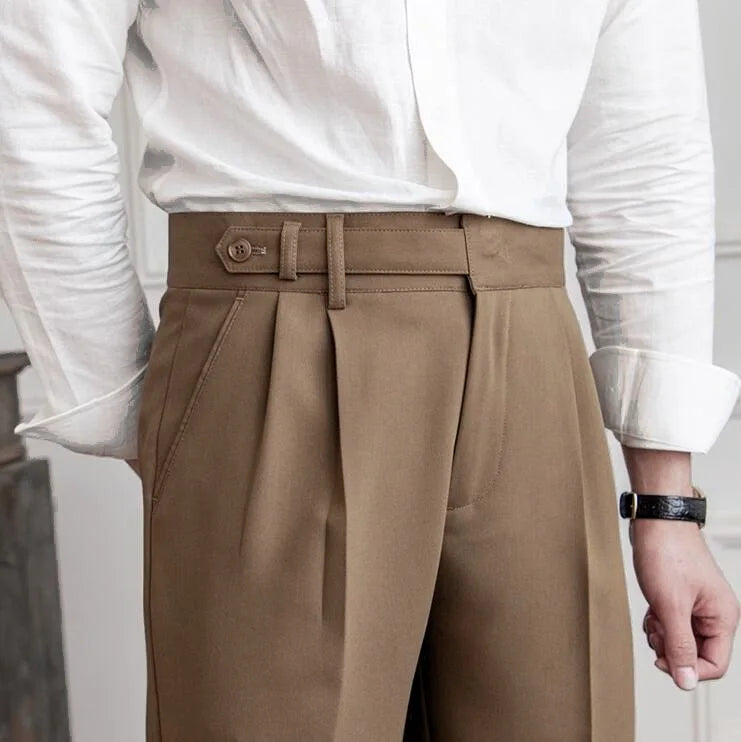 Gerade Stoffhose Herren Anzughose Elegant Business Hose