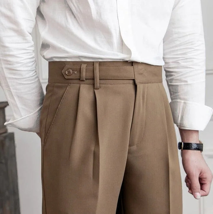 Gerade Stoffhose Herren Anzughose Elegant Business Hose