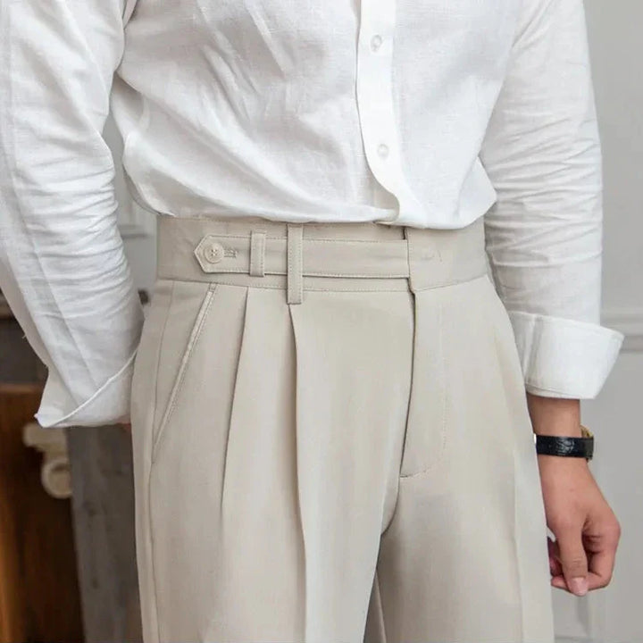 Gerade Stoffhose Herren Anzughose Elegant Business Hose