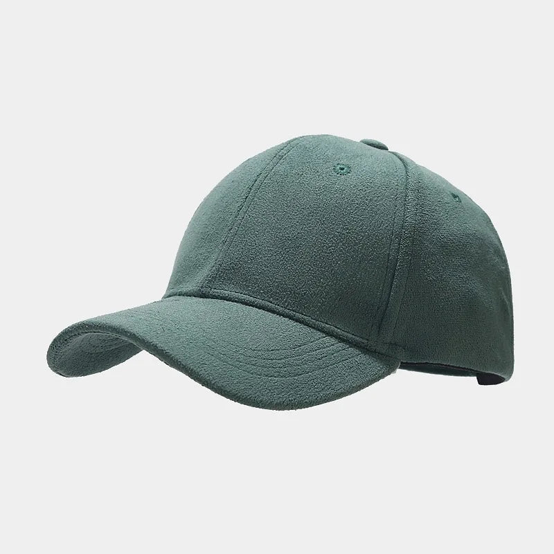 Wildleder Optik Cap Herren Schirmmütze Kappe Vintage