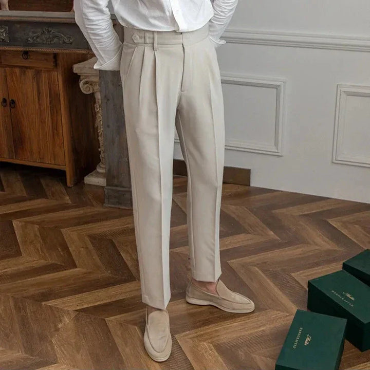 Gerade Stoffhose Herren Anzughose Elegant Business Hose