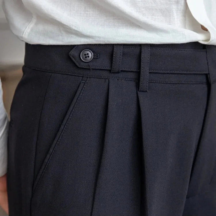 Gerade Stoffhose Herren Anzughose Elegant Business Hose