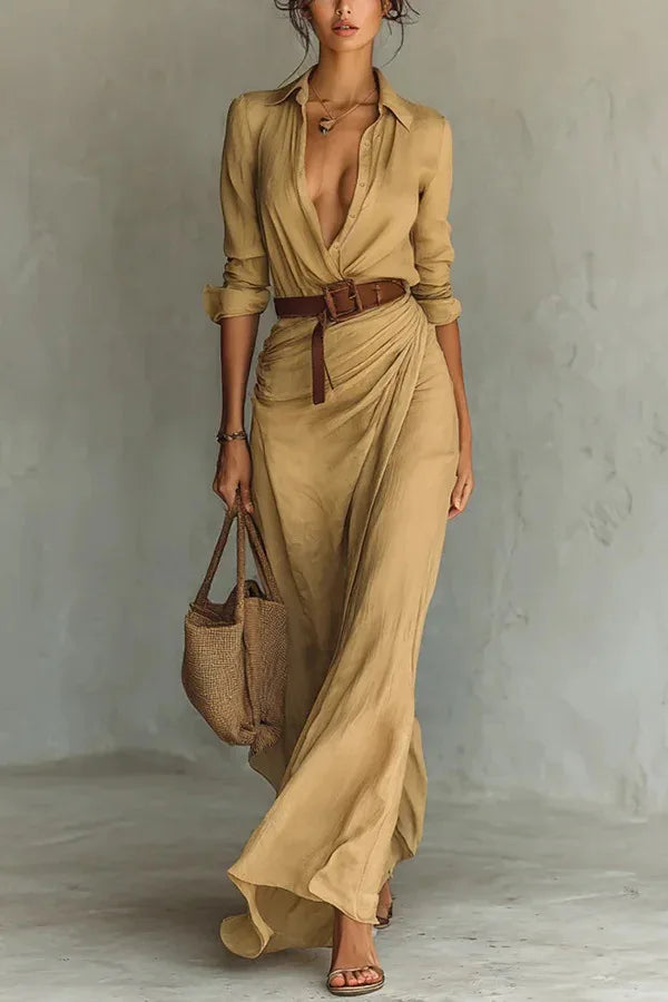 Perla Wrap Maxi Dress | Women&