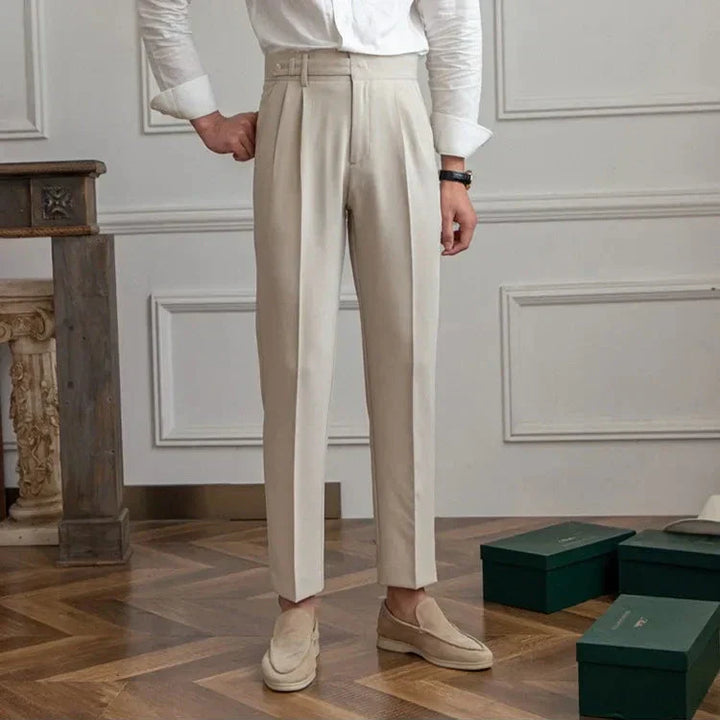 Gerade Stoffhose Herren Anzughose Elegant Business Hose