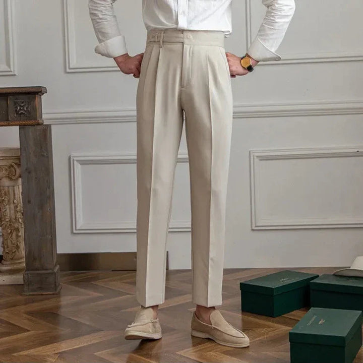 Gerade Stoffhose Herren Anzughose Elegant Business Hose
