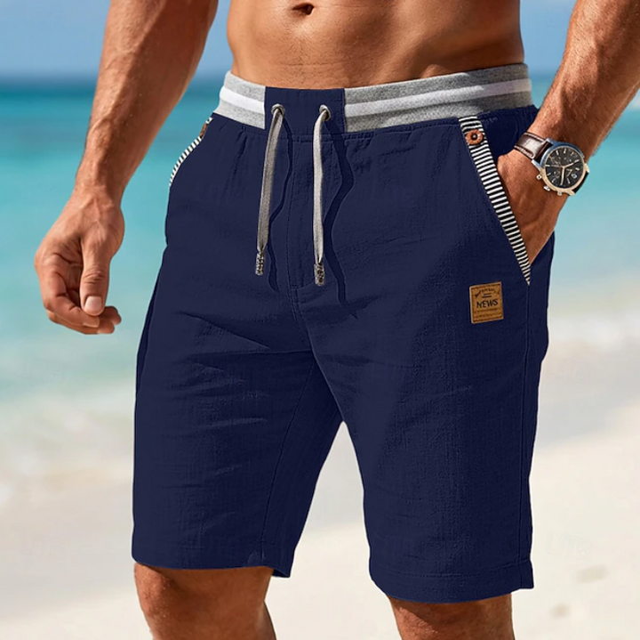 Lockere Sommer Shorts Herren Kordelzug Strand Bermuda