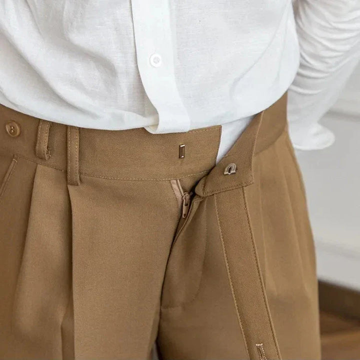 Gerade Stoffhose Herren Anzughose Elegant Business Hose