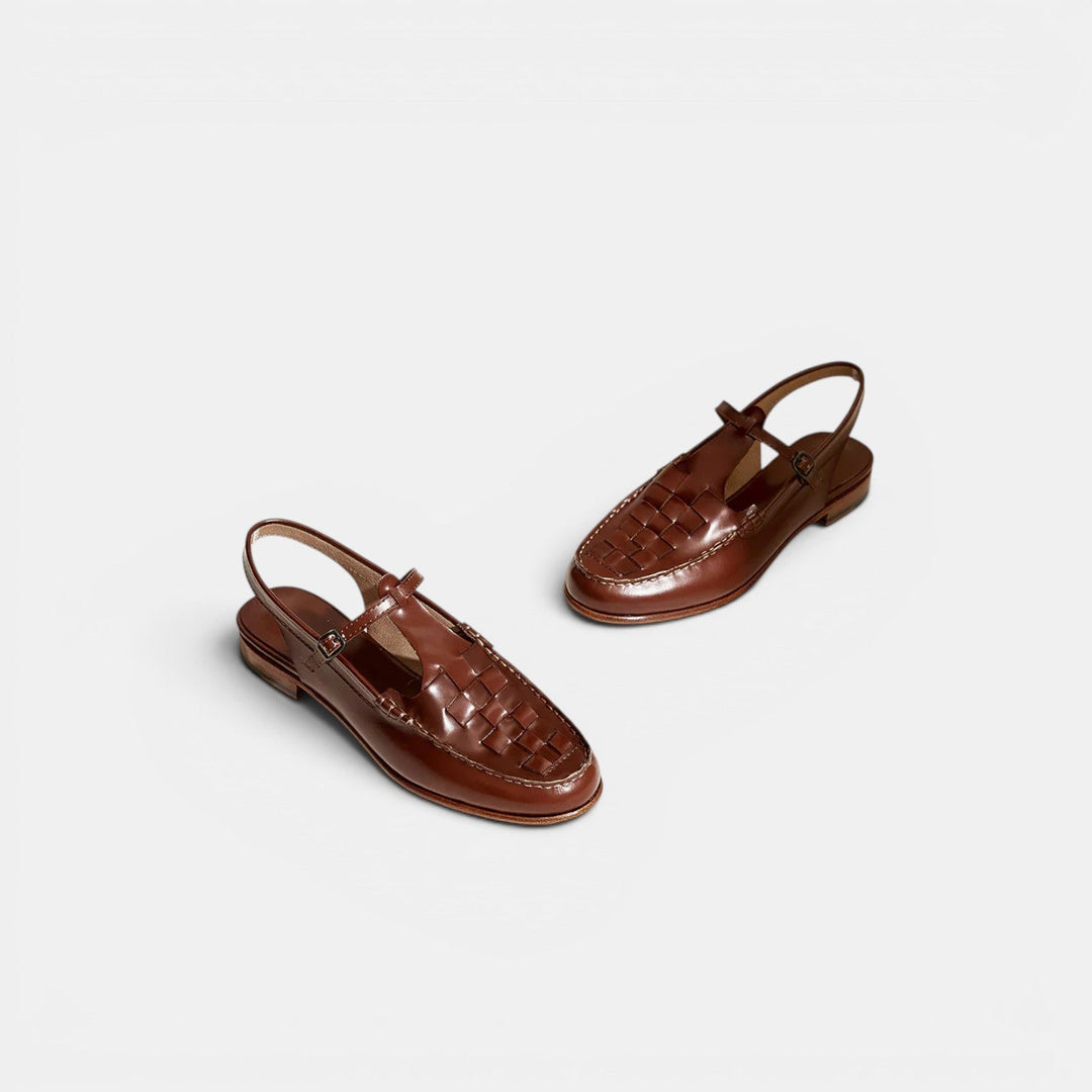 Navacava leather sandals full view — timeless refined design