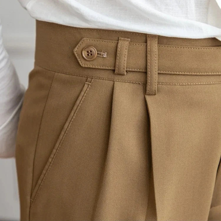 Gerade Stoffhose Herren Anzughose Elegant Business Hose