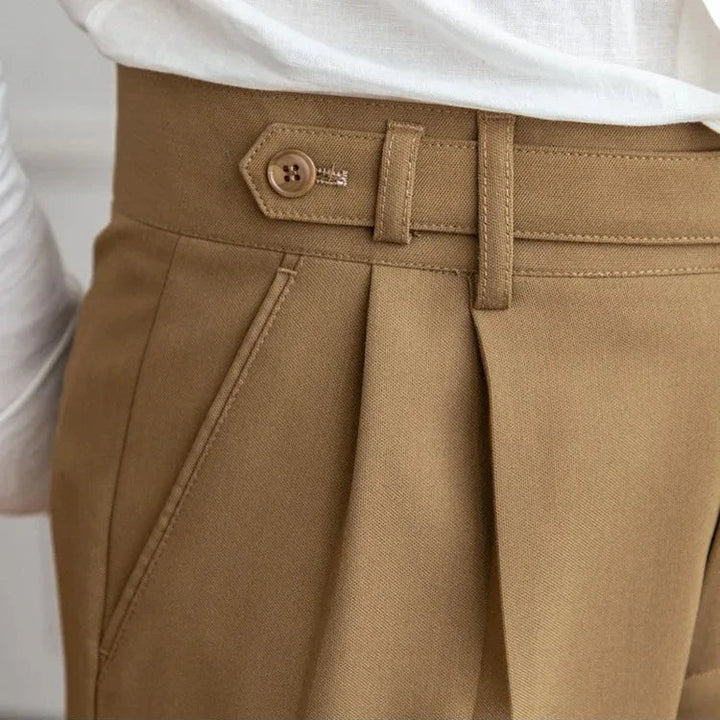 Gerade Stoffhose Herren Anzughose Elegant Business Hose