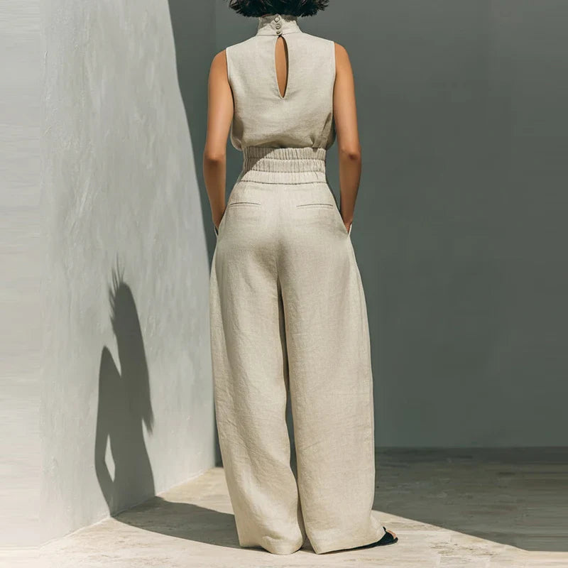 Sandstone Linen Matching Set | Women&