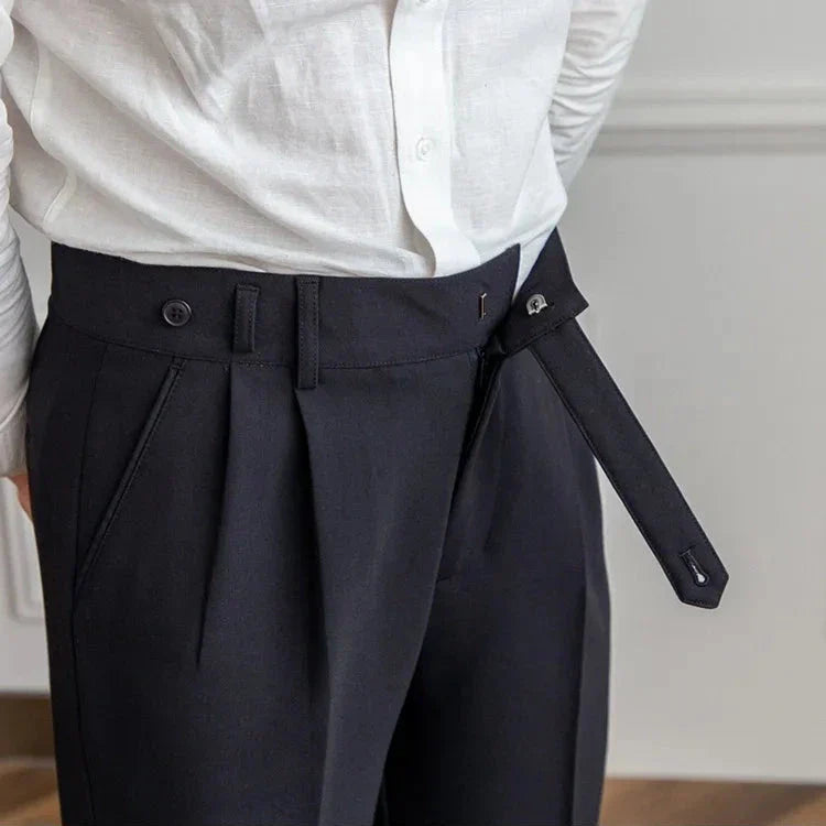 Gerade Stoffhose Herren Anzughose Elegant Business Hose