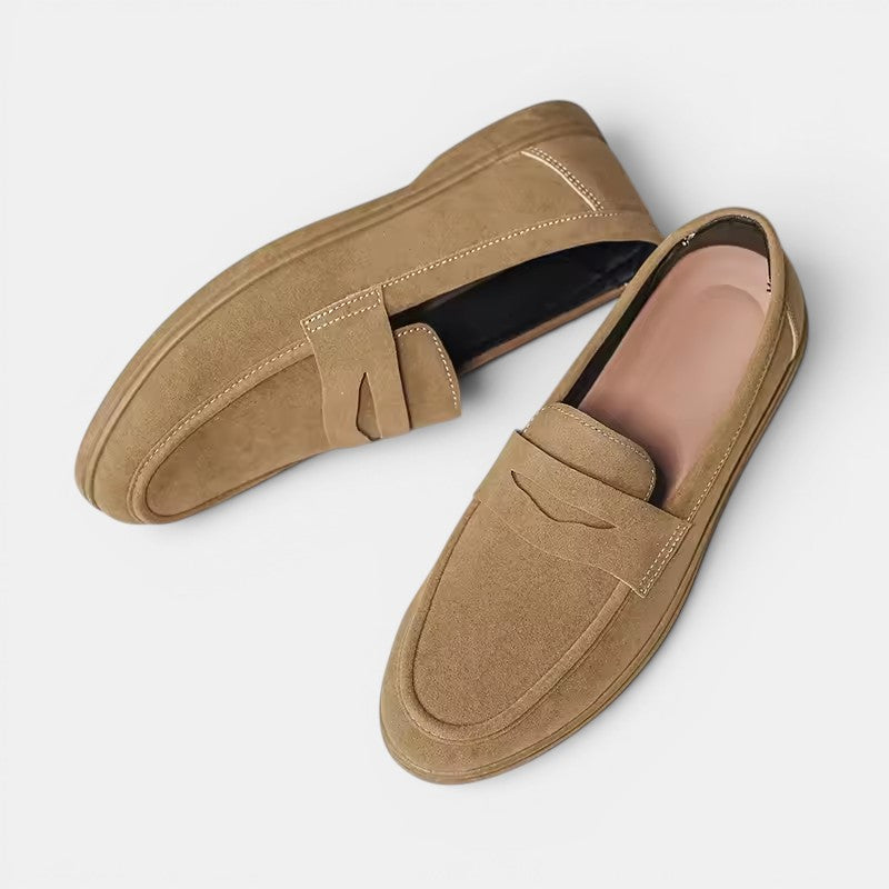 Premium Wildleder Loafer Herren Slip-On Schuhe Slipper