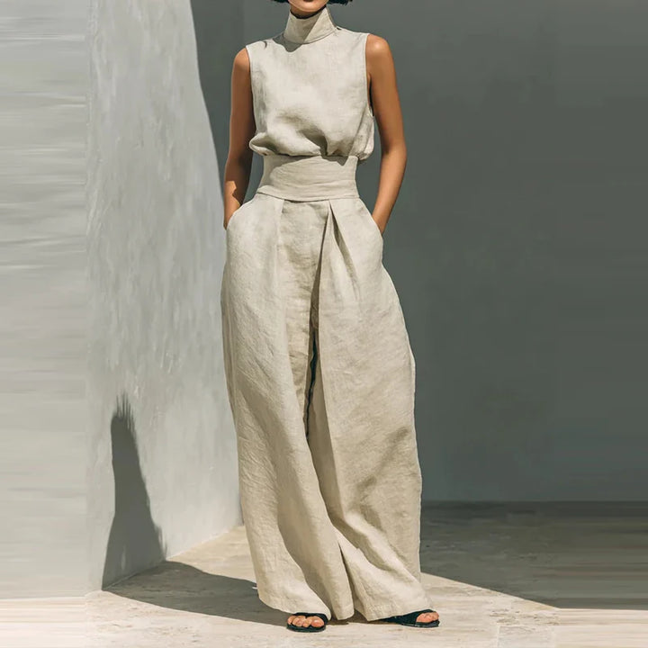 Sandstone Linen Matching Set | Women&