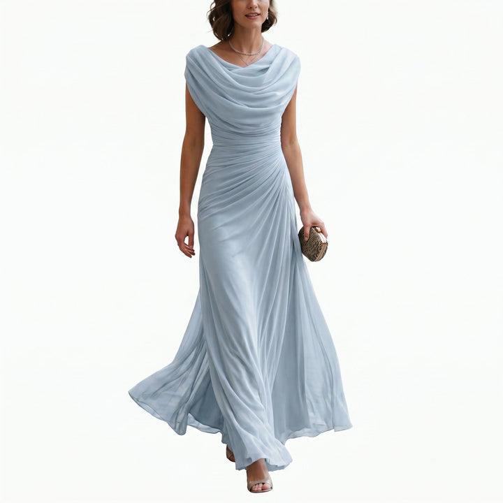 Mirellea Cowl Neck Draped Maxi Dress | Women&