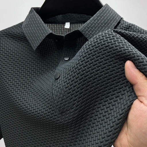 Klassisches Kurzarm Poloshirt Herren Sommer Knopfleiste
