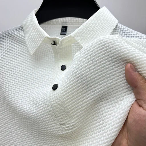 Klassisches Kurzarm Poloshirt Herren Sommer Knopfleiste